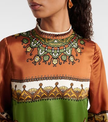 Maxikleid Contina aus Seide | Alémais