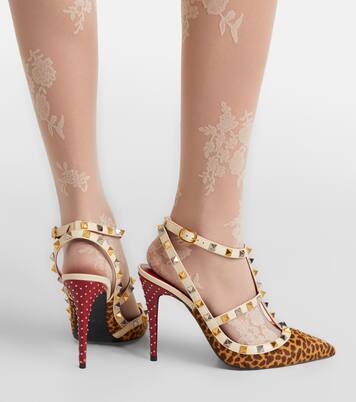 Pumps Rockstud 100 aus Kalbshaar | Valentino Garavani