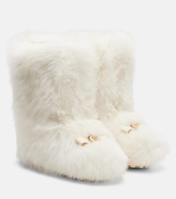Stiefel aus Shearling | Versace