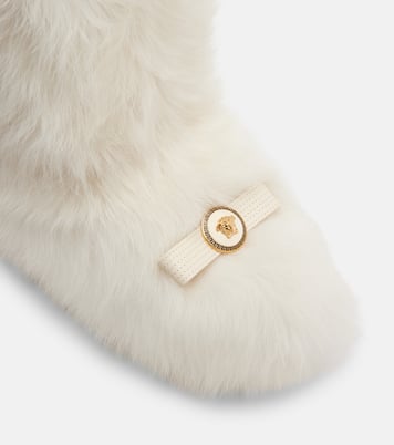 Stiefel aus Shearling | Versace