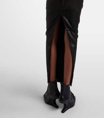 Falda larga Dirt Pillar de piel  | Rick Owens