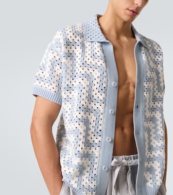 Cardigan Pinto en crochet de coton | Frescobol Carioca