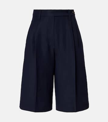 Monili twill Bermuda shorts | Brunello Cucinelli