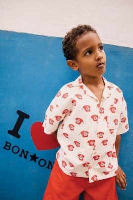 Bedrucktes Hemd Las Vegas aus Baumwolle | Bonton