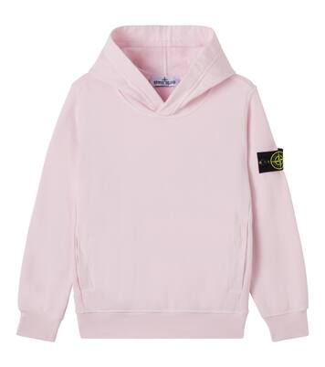 Compass cotton jersey hoodie | Stone Island Junior