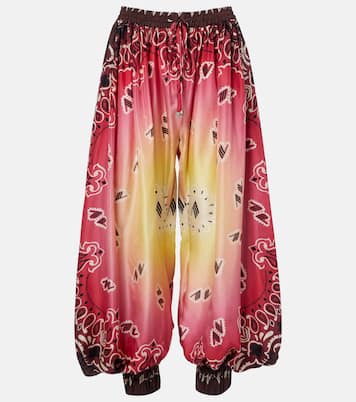 Printed silk balloon pants | The Attico