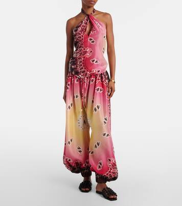 Printed silk balloon pants | The Attico