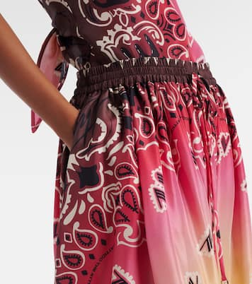 Printed silk balloon pants | The Attico