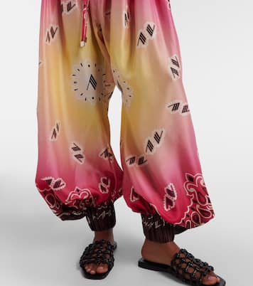 Printed silk balloon pants | The Attico