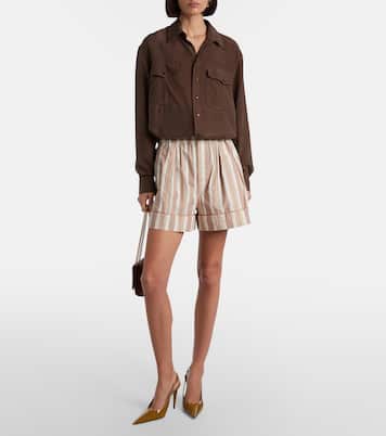 Guermantes patent leather slingback pumps | Saint Laurent