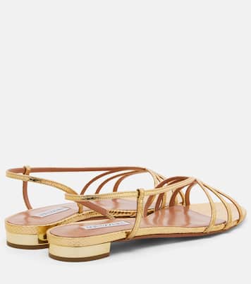 Sandalias Talk To Me de piel grabada | Aquazzura