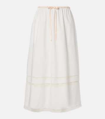 Alma lace-trimmed midi skirt | Posse
