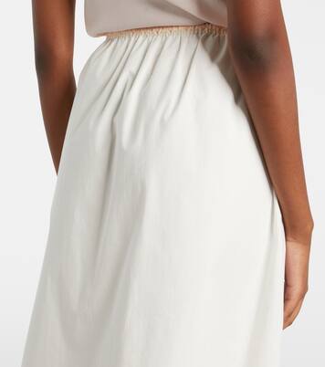 Alma lace-trimmed midi skirt | Posse