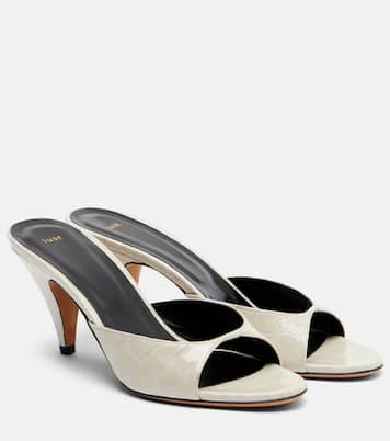 Haze croc-effect patent leather mules | JUDE