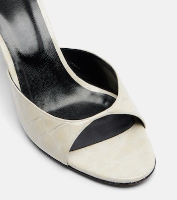 Haze croc-effect patent leather mules | JUDE