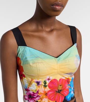 Bustier-Top aus einem Baumwollgemisch | Dolce&Gabbana