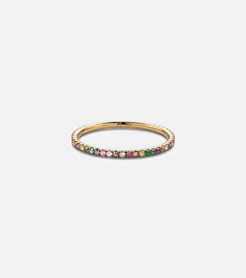 18kt gold ring with gemstones | Ileana Makri