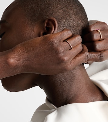 18kt gold ring with gemstones | Ileana Makri