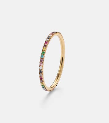 18kt gold ring with gemstones | Ileana Makri