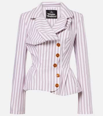 Drunken Tailored striped cotton jacket | Vivienne Westwood