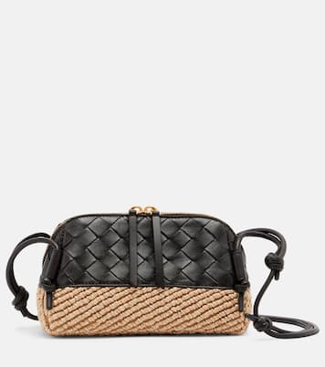 Schultertasche Concert Mini aus Raffiabast | Bottega Veneta
