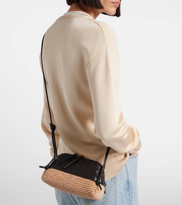 Schultertasche Concert Mini aus Raffiabast | Bottega Veneta