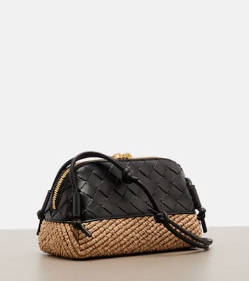 Schultertasche Concert Mini aus Raffiabast | Bottega Veneta