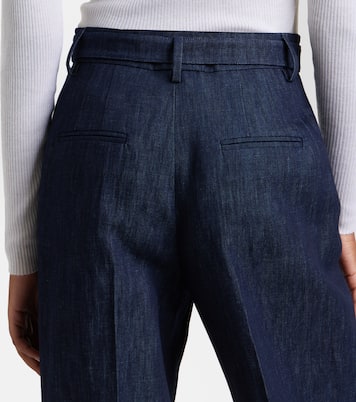Norman belted denim wide-leg pants | Gabriela Hearst