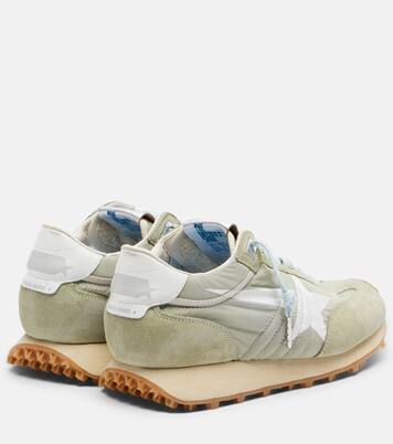 Running Marathon suede-trimmed sneakers | Golden Goose