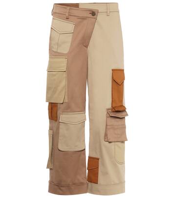 Pantalon ample en coton à taille haute | Monse