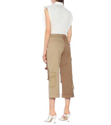 Pantalon ample en coton à taille haute | Monse