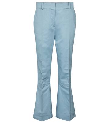 Pantalon évasé en coton et lin | Marni