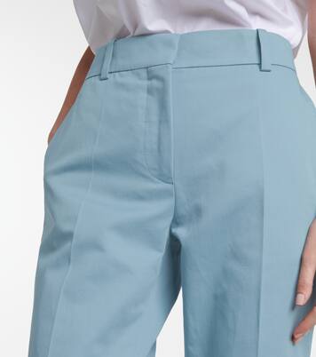 Pantalon évasé en coton et lin | Marni
