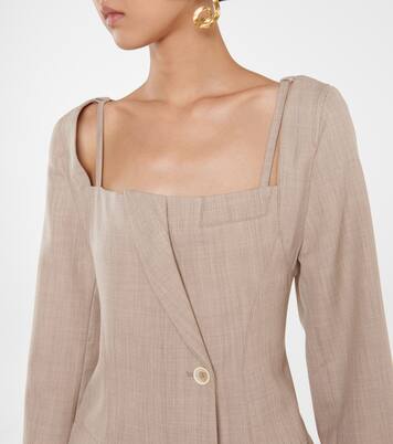 La Robe Maniu 버진 울 미니드레스 | Jacquemus