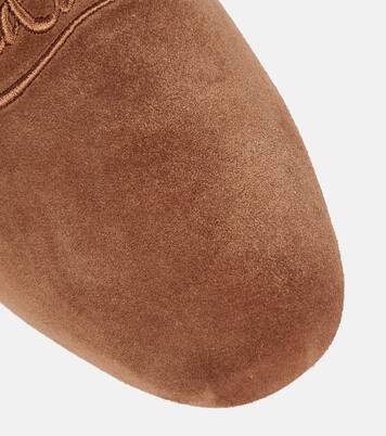 Navy Coolito Donna suede slippers | Christian Louboutin