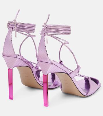 Sandalen Adele aus Metallic-Leder | The Attico