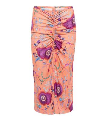 Joella floral ruched midi skirt | Isabel Marant