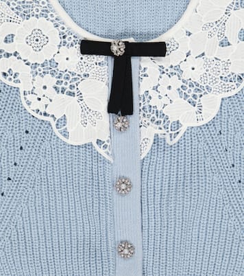 Cotton and wool cardigan | Self-Portrait Kids