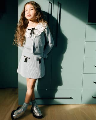 Cotton and wool cardigan | Self-Portrait Kids