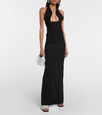 Robe longue en jersey | Christopher Esber
