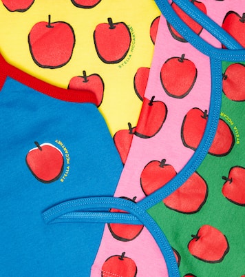 Set of 7 printed cotton tank tops | Stella McCartney Kids