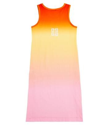 Logo ombré cotton jersey dress | Givenchy Kids