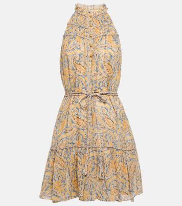 Robe Dria en soie à motif cachemire | Veronica Beard