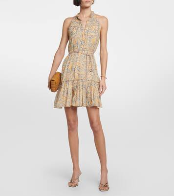 Robe Dria en soie à motif cachemire | Veronica Beard