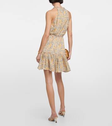 Robe Dria en soie à motif cachemire | Veronica Beard