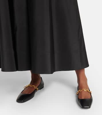 Diamond Tilda leather ballet flats | Jimmy Choo