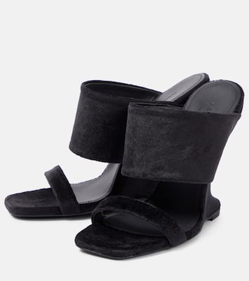 Wedge-Sandalen Cantilever aus Veloursleder | Rick Owens