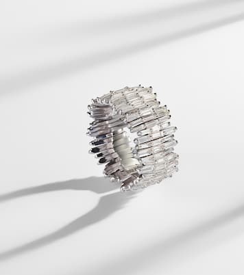 18kt white gold ring with diamonds | Suzanne Kalan