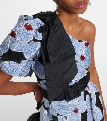 Bedruckte Robe Georgina aus Brokat | Rebecca Vallance