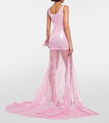 Robe mit Pailletten | David Koma